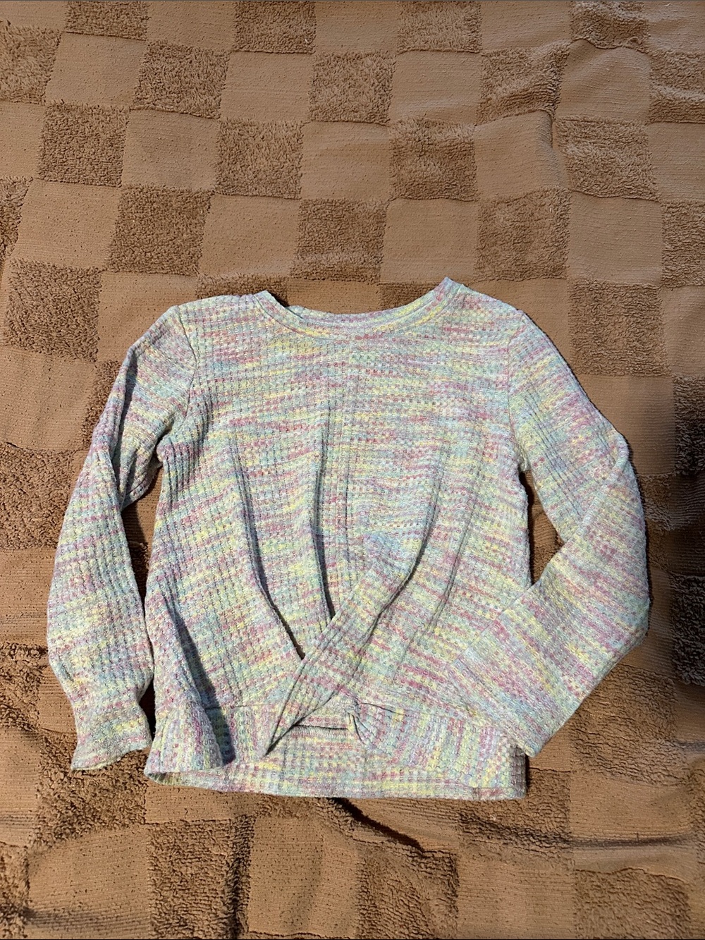 jumping beans Pastel Multicolor Waffle Knit Sweater